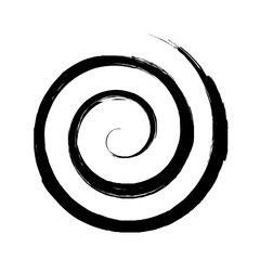 Spiral Line Abstract Grunge Brush Strock