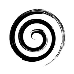 Spiral Line Abstract Grunge Brush Strock