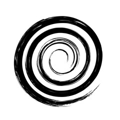 Spiral Line Abstract Grunge Brush Strock