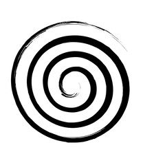 Spiral Line Abstract Grunge Brush Strock