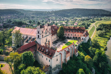 Fototapeta na wymiar Benedictine abbey in Tyniec by the Vistula River, Poland
