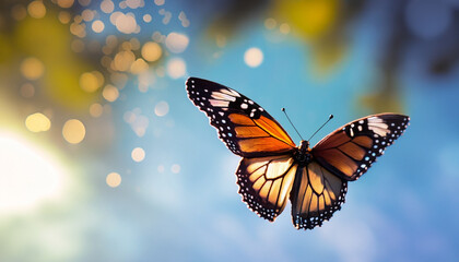 Naklejka premium 羽ばたく蝶