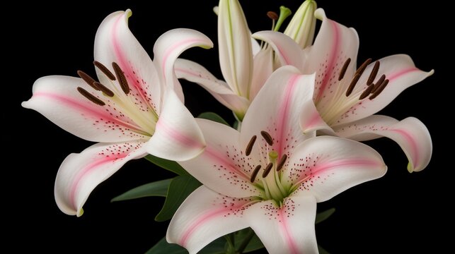 Exotic Elegance Oriental Lilies - Captivating Beauty in Bloom