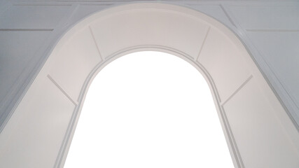 Fototapeta premium Modern classical style white luxury arch door
