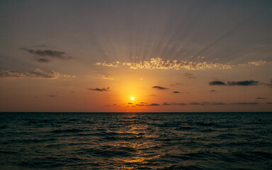 Naklejka premium sunset over the Black Sea