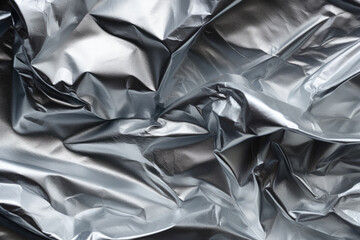 Crinkled Foil's Mesmerizing Metallic Brilliance: A Glimmering Elegance Unveiling Intricate Textures and Reflective Qualities