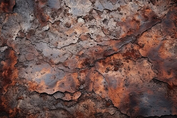 Weathered Rusted Iron: A Captivating Close-Up Embracing the Passage of Time, Decay, and the Industrial Beauty of Aged Metal.