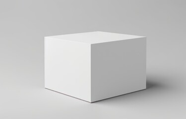 blank box mockup, with neutral background, ecommerce product design box, generative ai