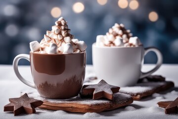cup of hot chocolate with marshmallows