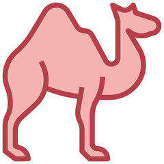 CAMEL filled outline icon,linear,outline,graphic,illustration