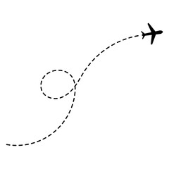 Airplane Dotted Line