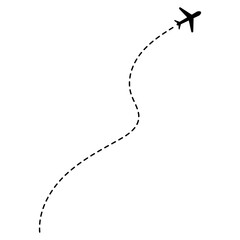 Airplane Dotted Line