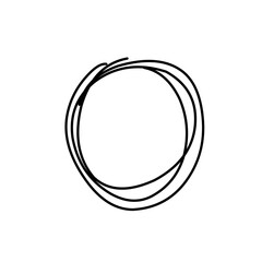 hand drawn circle lines