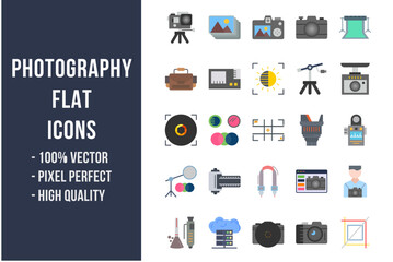 Photography Flat Icons