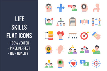 Life Skills Flat Icons