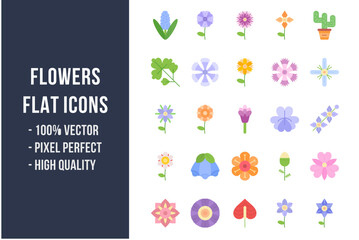 Flowers Flat Icons