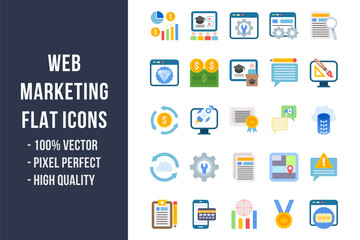 Web Marketing Flat Icons