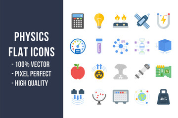 Physics Flat Icons