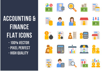 Accounting Flat Icons