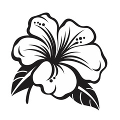 Hibiscus flower vector design