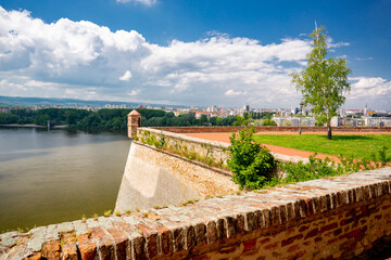 Novi Sad old city and fortress view, Serbia	 - obrazy, fototapety, plakaty