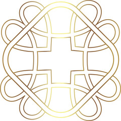 Clover. Irish shamrock knot. Celtic symbol.