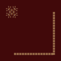 Abstract burgundy brown background with yellow elements.