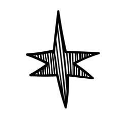 Obraz premium Doodle Star Illustration