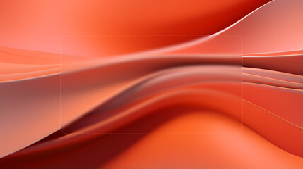  3D abstract orange color morphism wallpaper, modern Style, morphism background, backgroun for text mockup