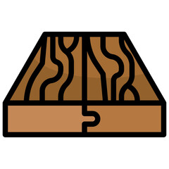 WOOD FLOOR2 filled outline icon,linear,outline,graphic,illustration