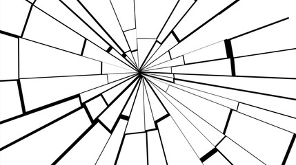 Obraz premium Cracked glass mirror vector overlay