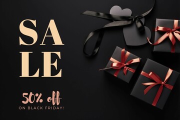 Obraz premium Grab Attention with Black Friday Sale Social Media Banner Offer Background