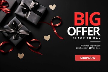 Grab Attention with Black Friday Sale Social Media Banner Offer Background