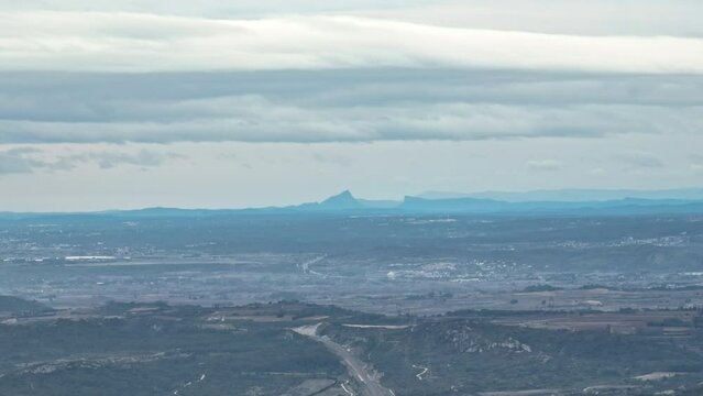 HIgh altitude pic saint loup in the distance France 