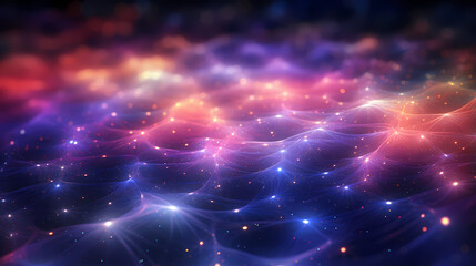 Fototapeta premium Cosmic Digital Technology Graphic Poster Web Page PPT Background