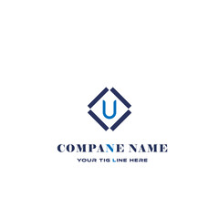 u letter technology logo design on white background. u logo. u creative initials letter IT logo concept. u letter design. 