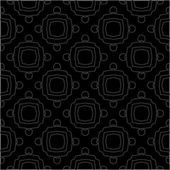 A repeat pattern of white dots on a black background. Simple texture for posters, sites, business cards, covers.