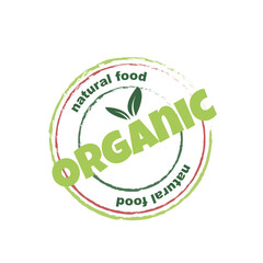 Eco, bio, organic and natural products sticker, label, badge and logo.
Ecology icon. Logo template with green leaves for organic and eco friendly products. Vector illustration