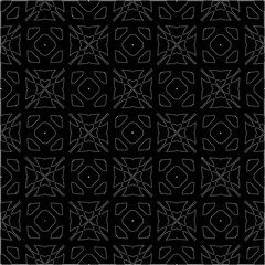 A repeat pattern of white dots on a black background. Simple texture for posters, sites, business cards, covers.