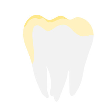 unhealthy yellow teeth
