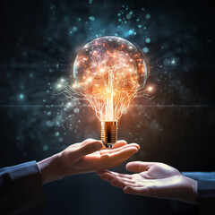 Business analytics, marketing strategy for growth, charts and graphs, cyber AI future