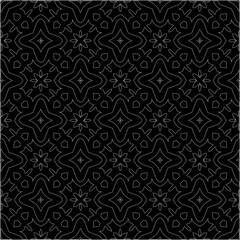 A repeat pattern of white dots on a black background. Simple texture for posters, sites, business cards, covers.