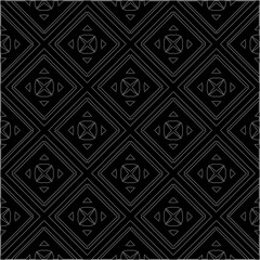 A repeat pattern of white dots on a black background. Simple texture for posters, sites, business cards, covers.