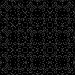 A repeat pattern of white dots on a black background. Simple texture for posters, sites, business cards, covers.