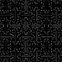 A repeat pattern of white dots on a black background. Simple texture for posters, sites, business cards, covers.