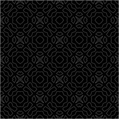 A repeat pattern of white dots on a black background. Simple texture for posters, sites, business cards, covers.