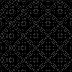 A repeat pattern of white dots on a black background. Simple texture for posters, sites, business cards, covers.