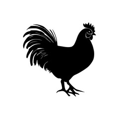 rooster silhouette vector
