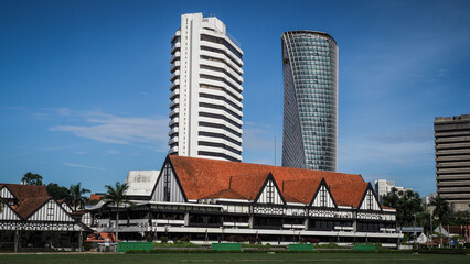 The architecture of Kuala Lumpur in Malaysia