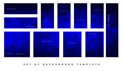 set of best business template. abstract geometric background. best template for business.